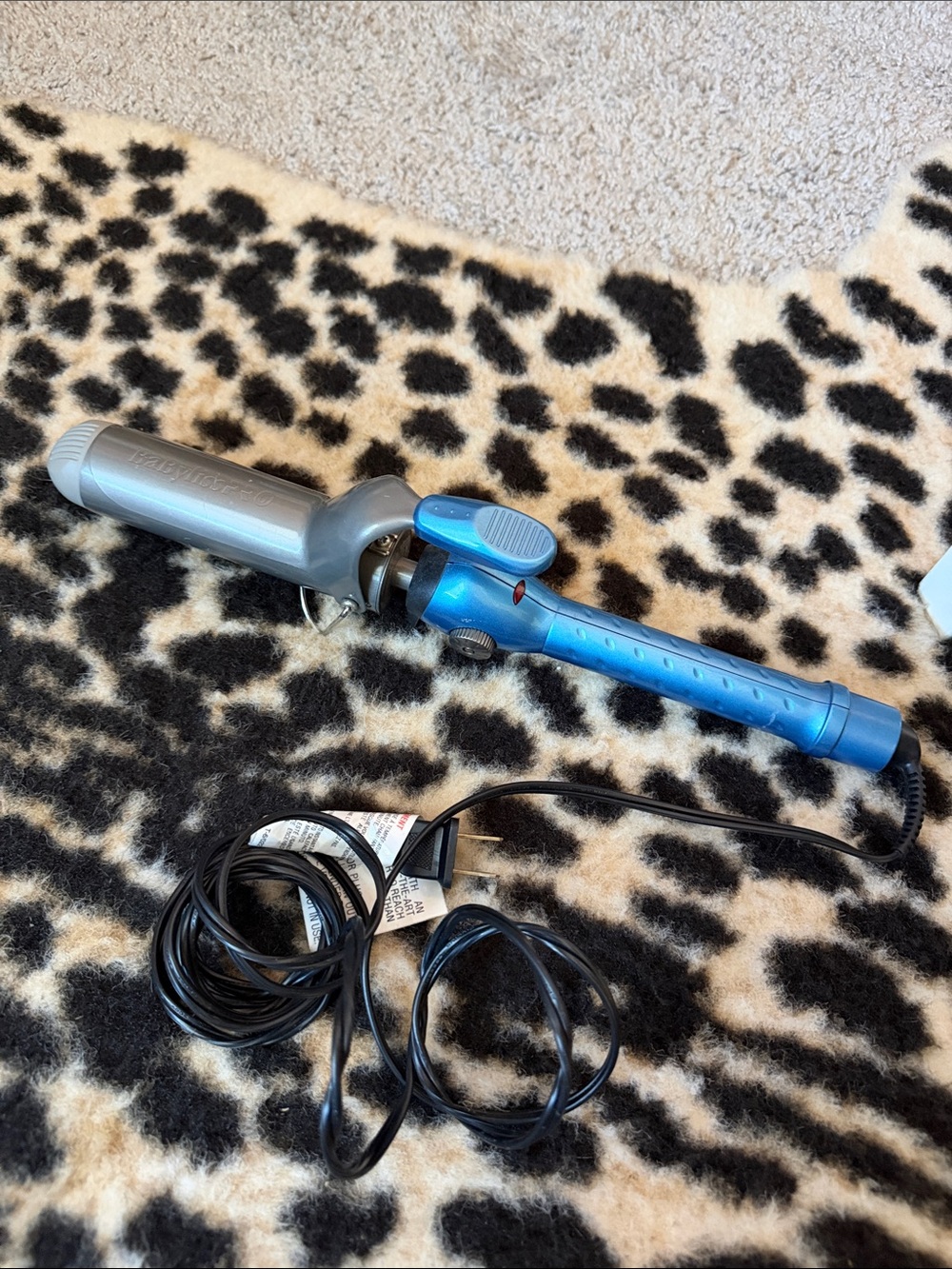 Blue Ceramic 1.5” Curling Iron - Professional Hair Styling Tool